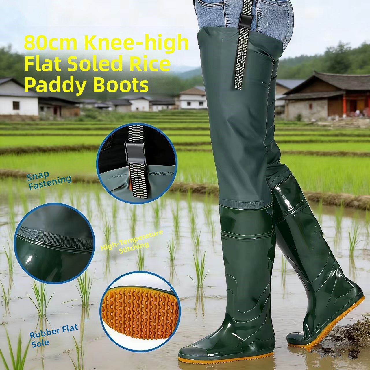Fishing Boots - Wasserdichte, verstärkte, lange Regenstiefel für Damen