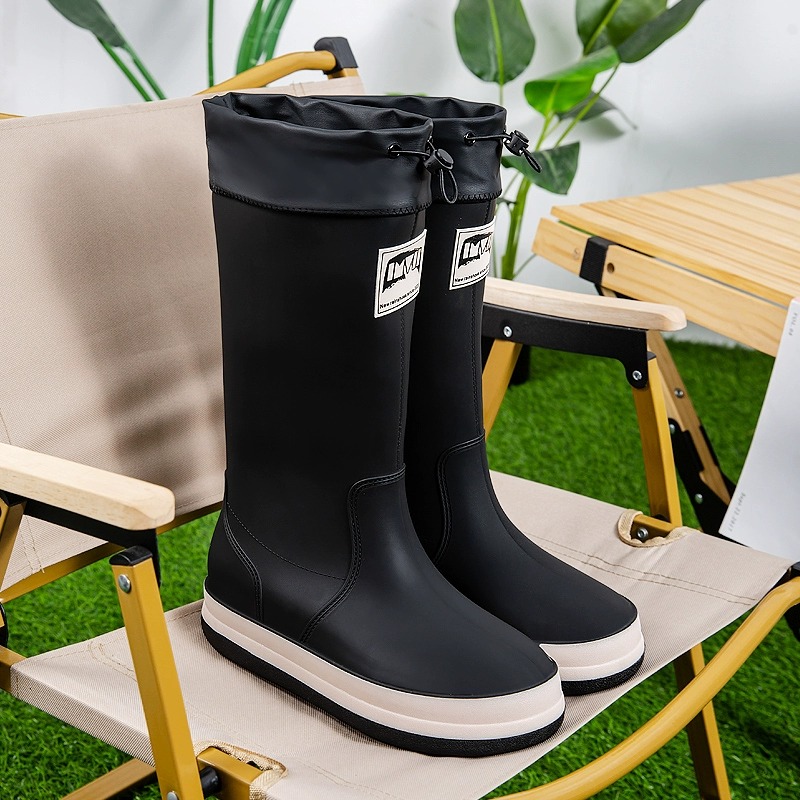 Fishing Boots - Herren-Hochschuh-Regenstiefel für Herbst, Angeln, wasserdicht, rutschfest,