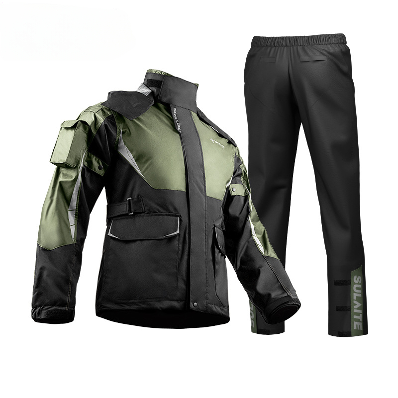 Fishing Rain Suit - Männer Frauen wasserdicht Motorrad Fahrer Regenmantel