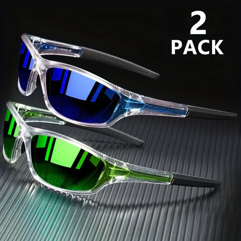 Fishing Sunglasses Polarized - 1/2 Stück Sportsonnenbrille für Männer Leichte