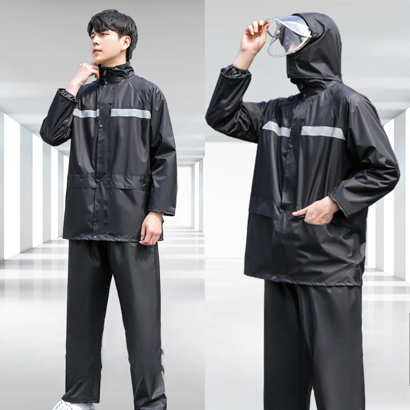 Fishing Rain Suit - Regenmantel und Regenhose, Ganzkörper-Regensturm-Prävention, elektrisches Fahrrad,