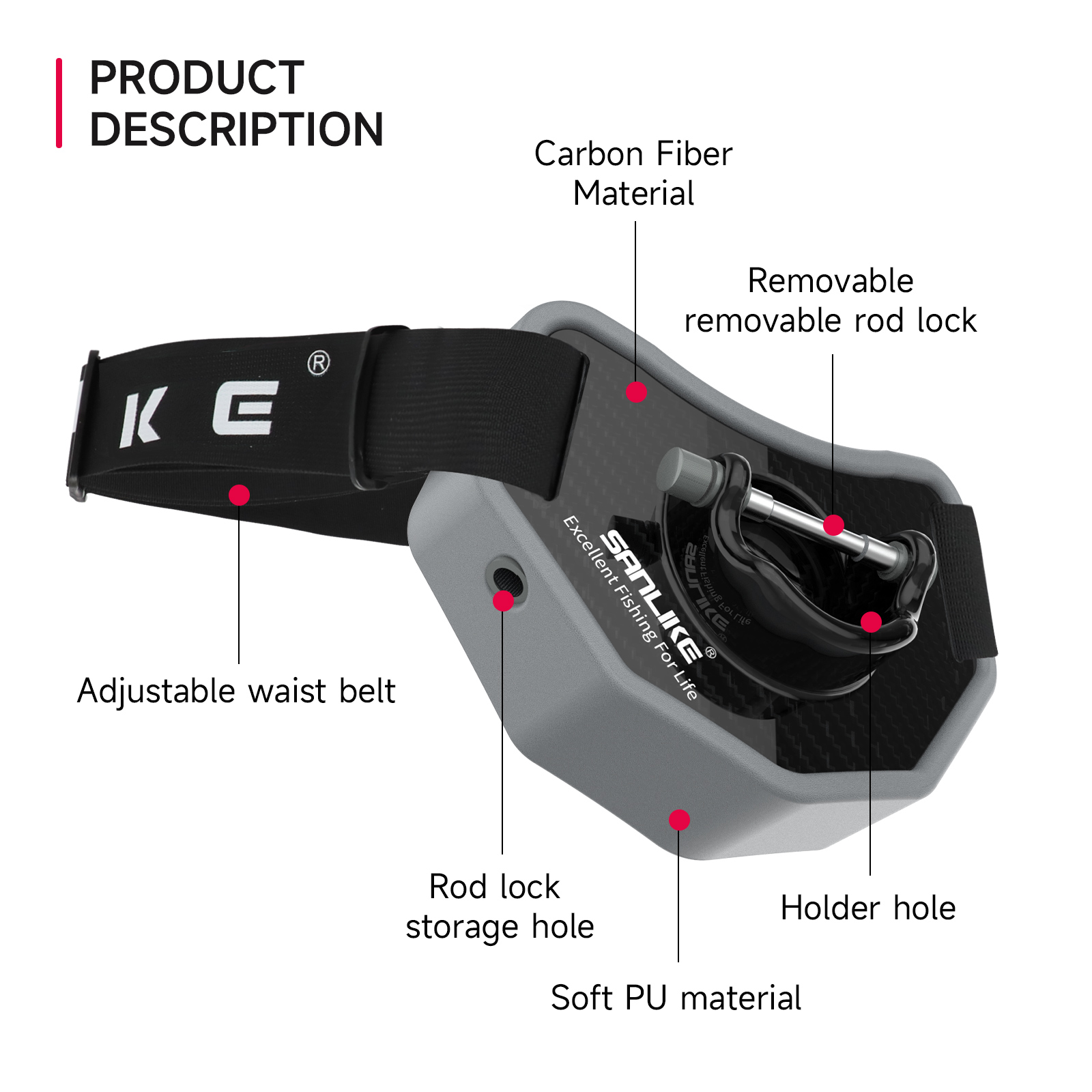 Sanlike Angeln Kampf gürtel Ru – Fishing Belt Bewertung und Preis