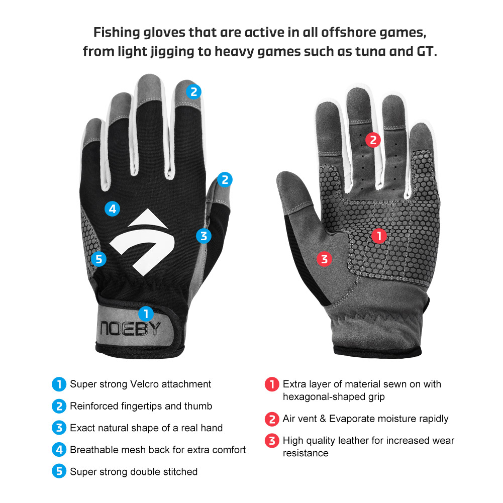 NOEBY Angelhandschuhe Rutschfe – Fishing Gloves Bewertung und Preis